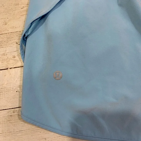 Lululemon Hotty Hot High Rise HR Skirt Skort Blue Chill Size 6 run golf tennis - Picture 9 of 9